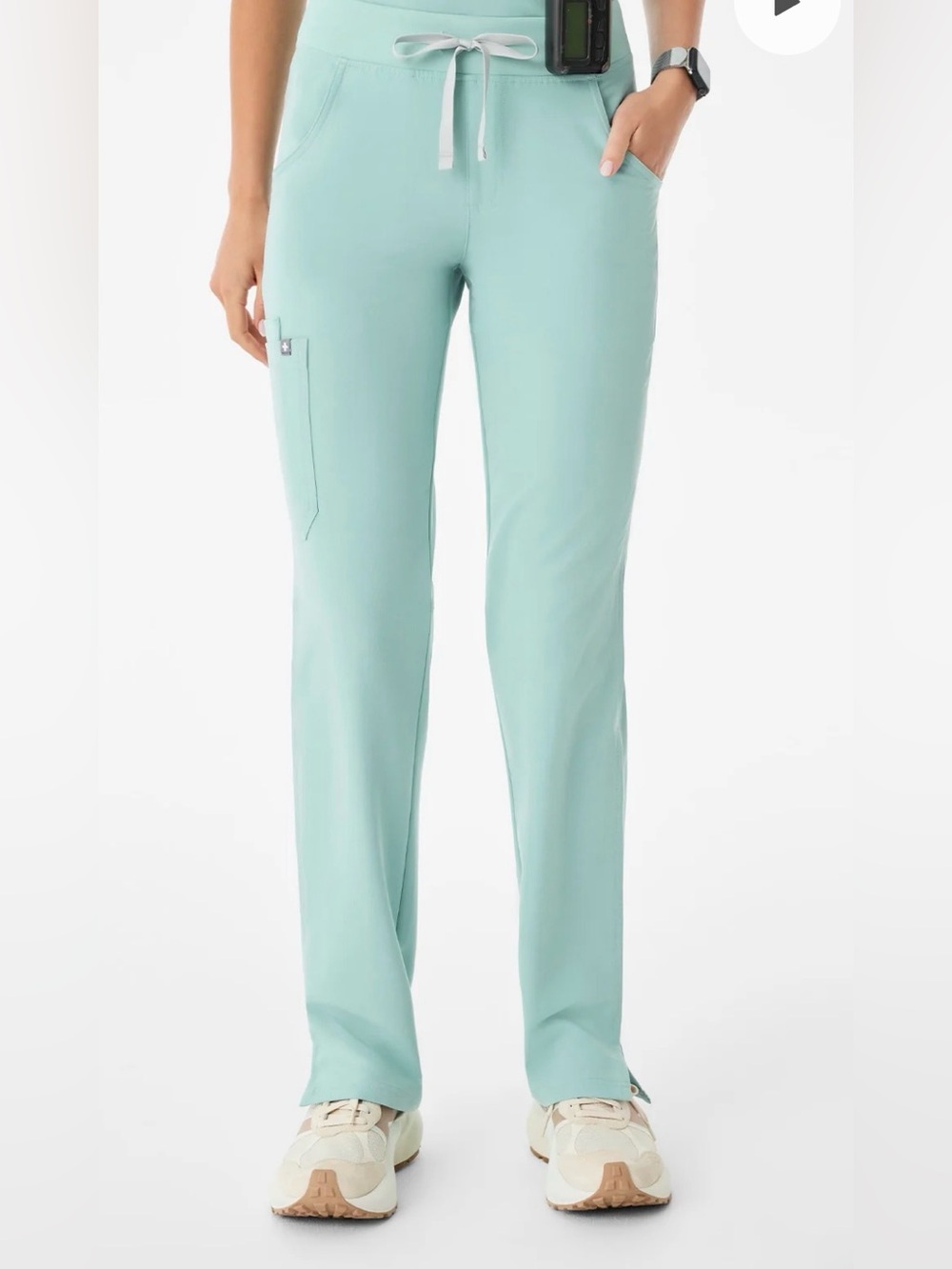 Figs Sea Mist Kade Straight Leg Scrub Pants